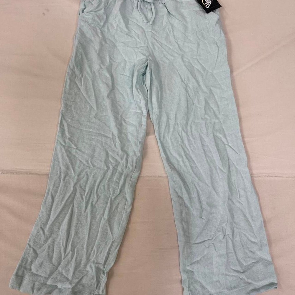 Art Class light blue linen pants with drawstring waist, size M